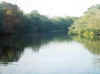 Crossing the river on a raft